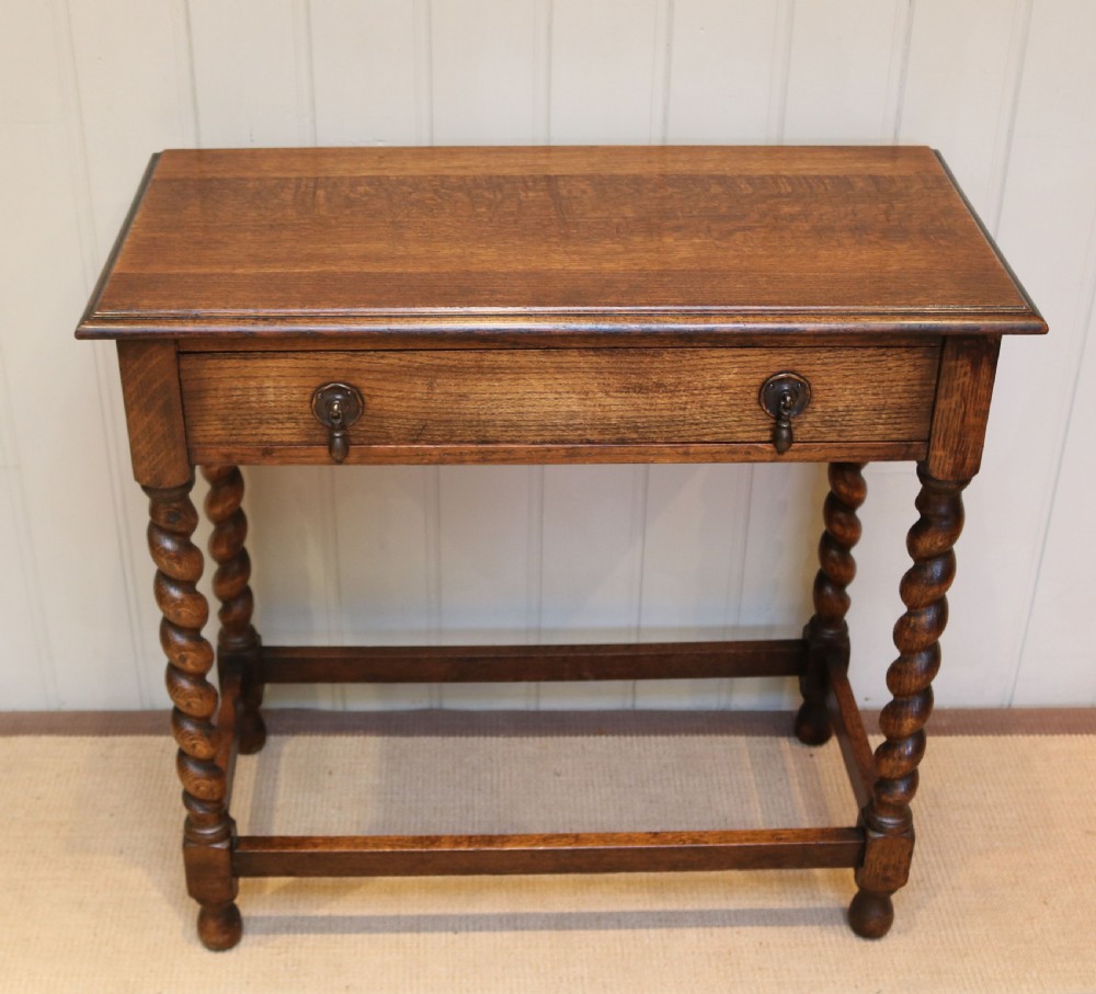 1920s Oak Side Table  View III