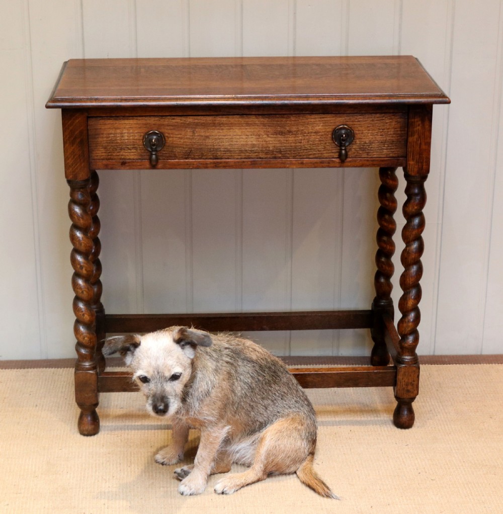 1920s Oak Side Table  View IV