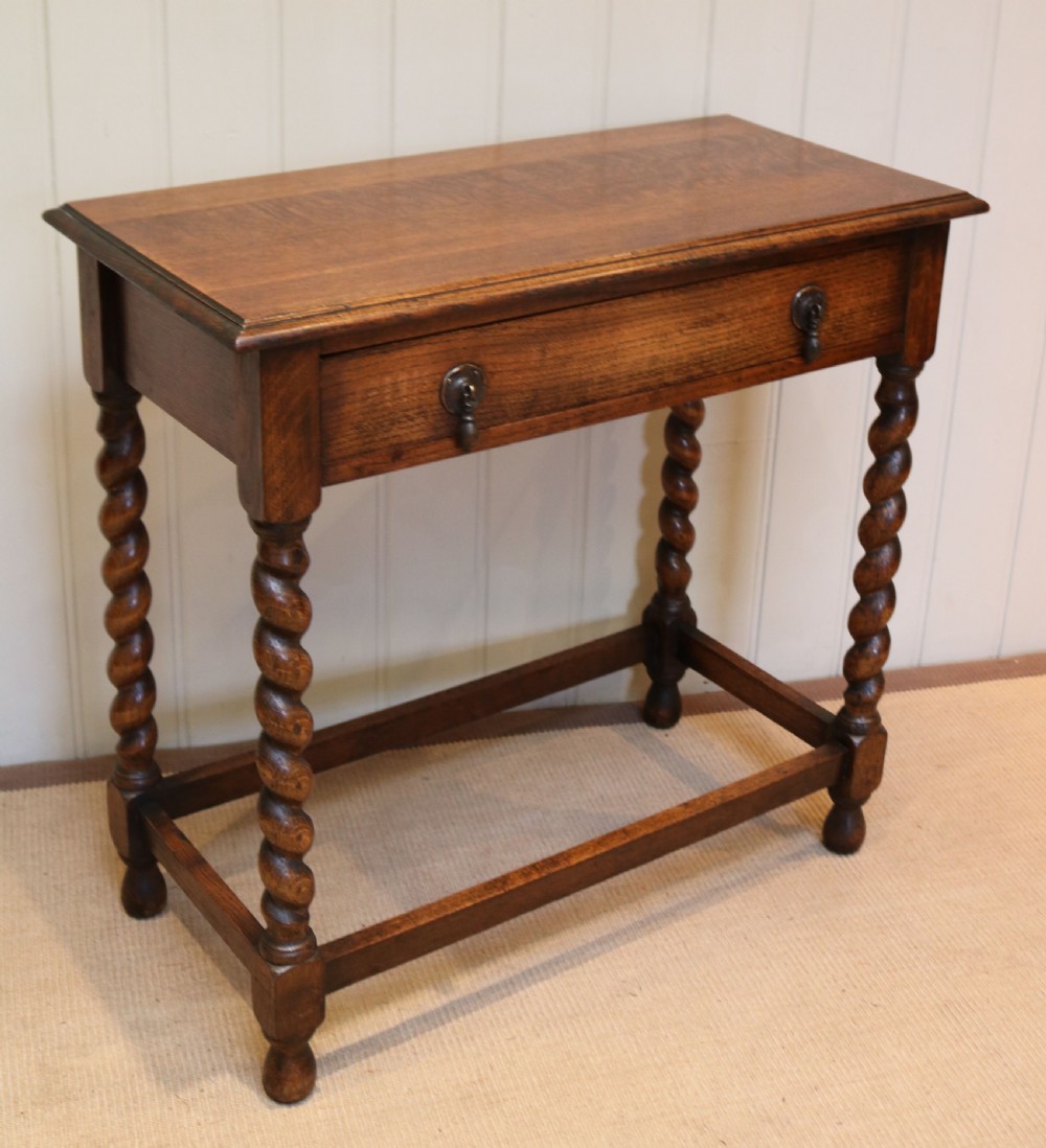 1920s Oak Side Table  View VI