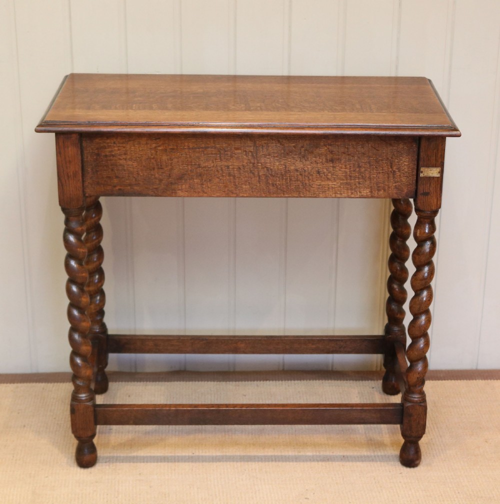1920s Oak Side Table  View VIII