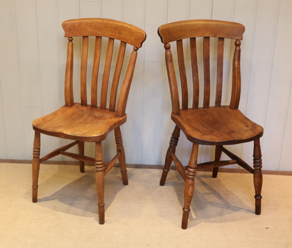 Set Of Four Beech And Elm Chairs View VIII