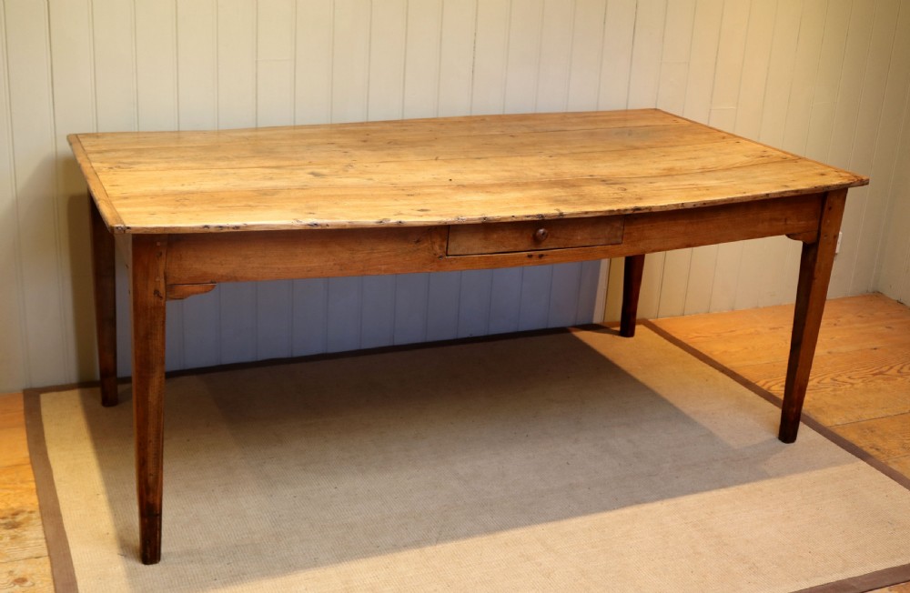Large Rustic French Beech Farmhouse Table View II