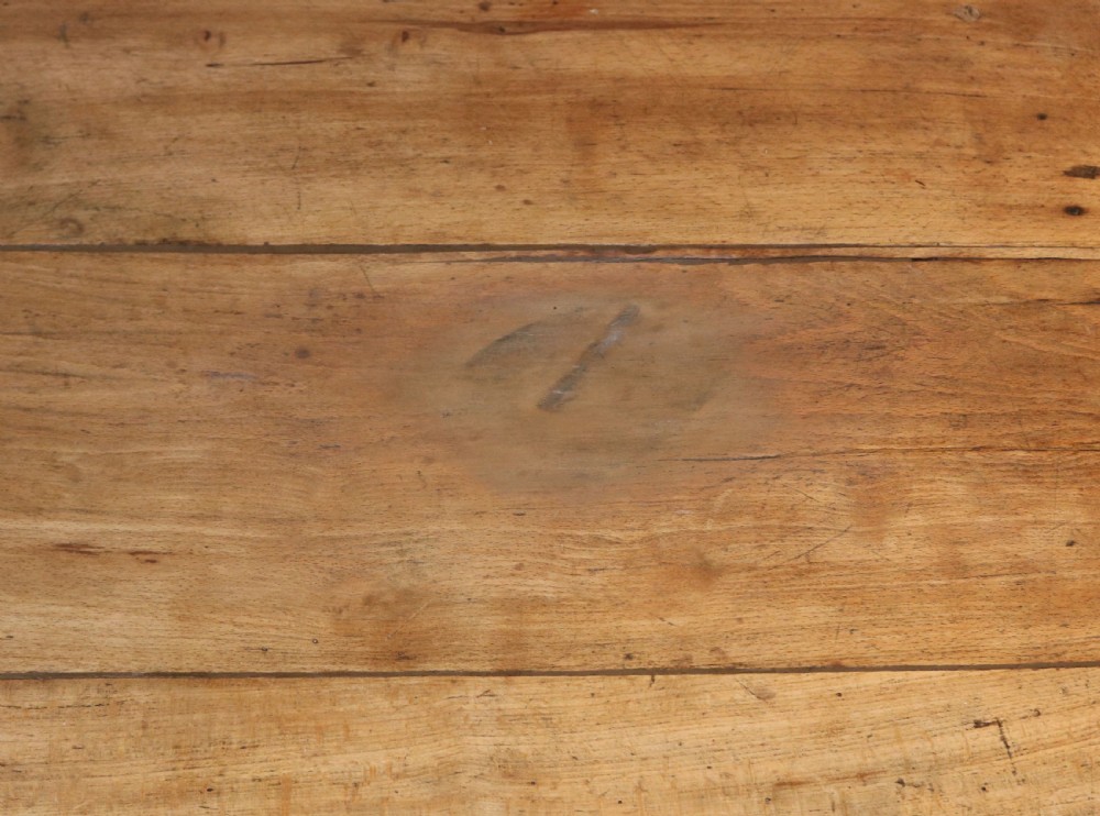 Large Rustic French Beech Farmhouse Table View VIII