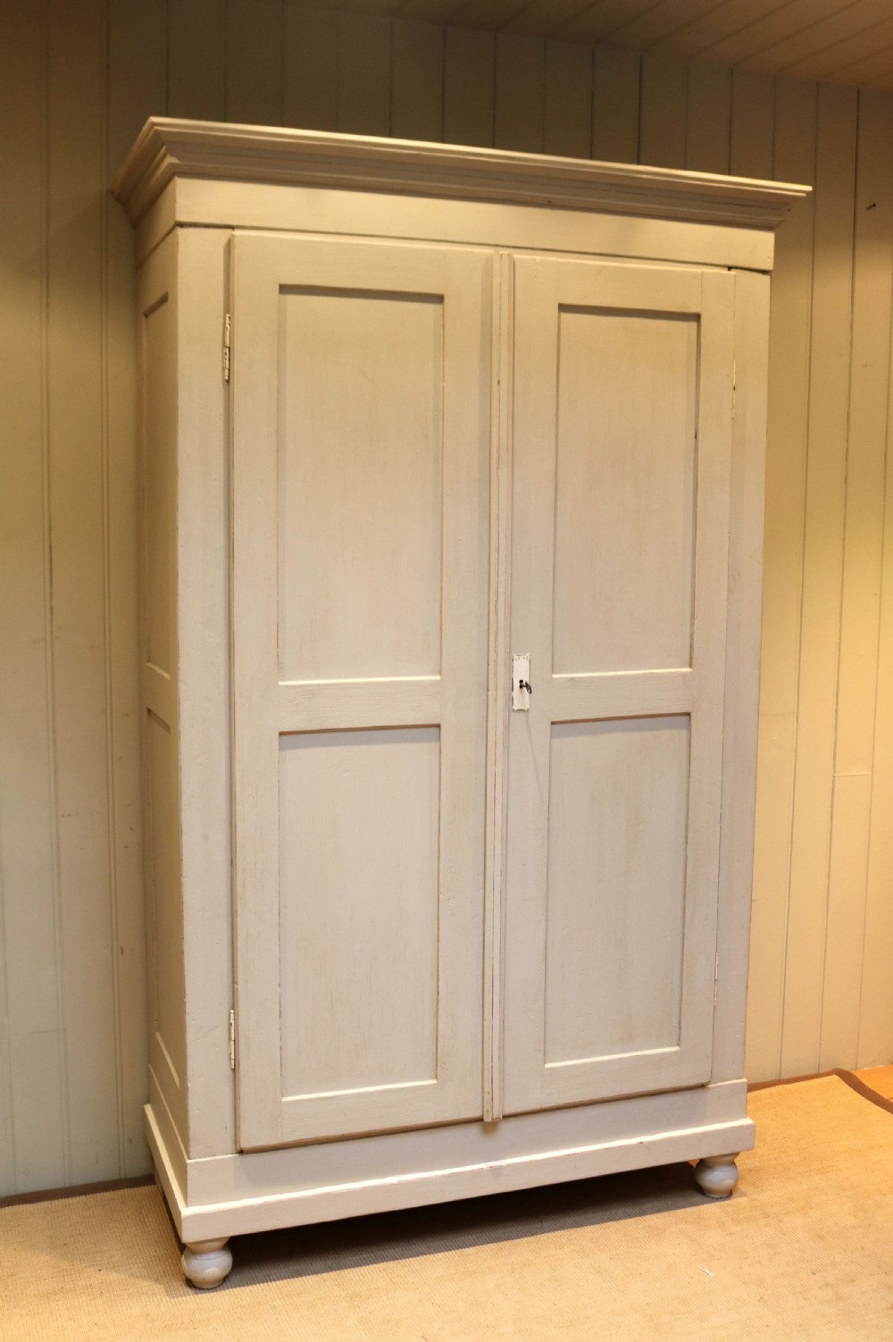 Large Painted Continental Wardrobe 