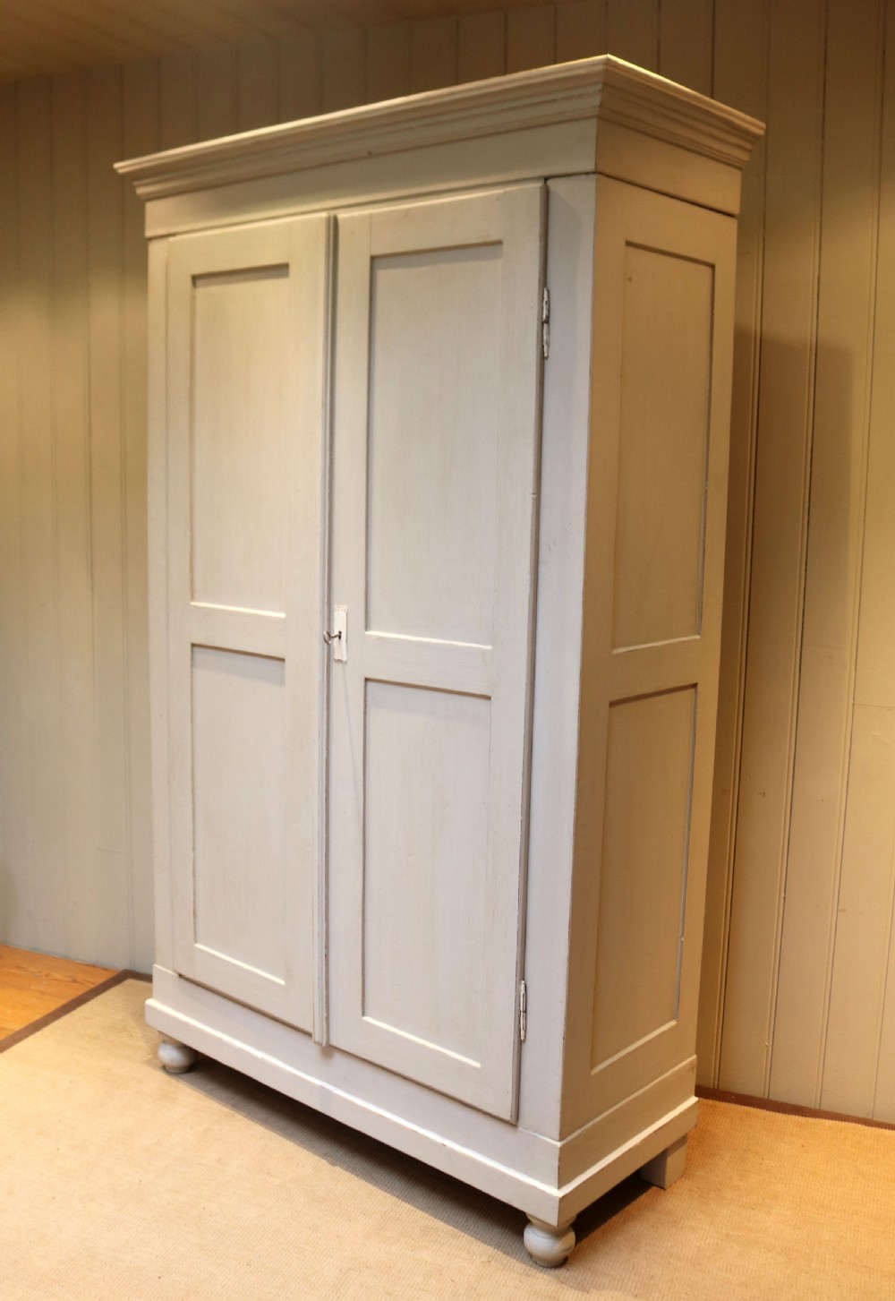 Large Painted Continental Wardrobe  View III