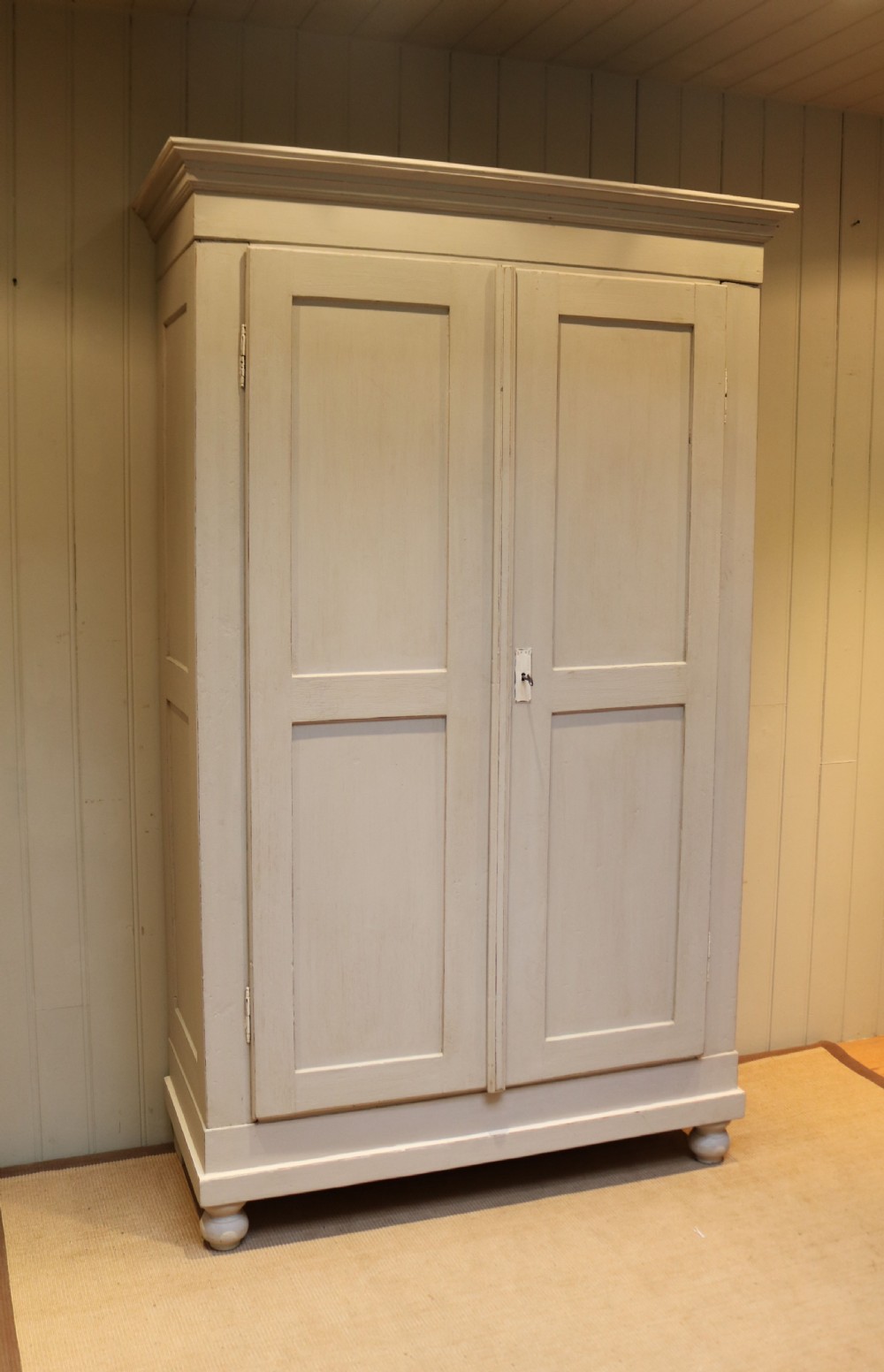 Large Painted Continental Wardrobe  View V
