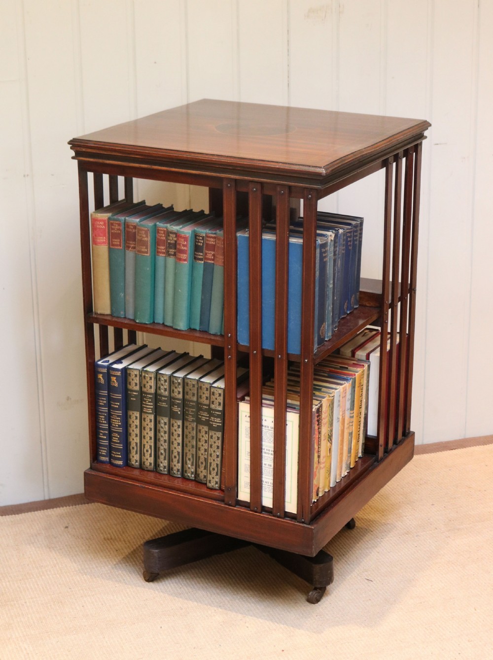 Edwardian Mahogany Revolving Bookcase