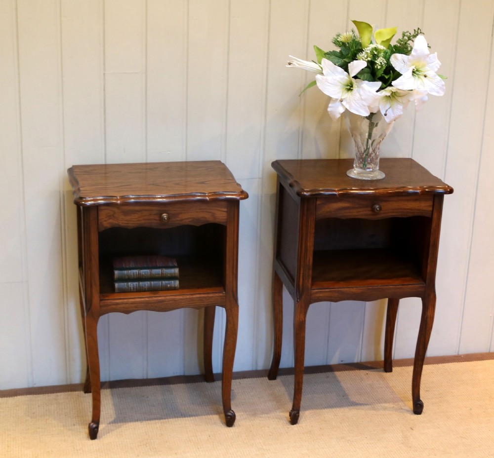 Pair Of French Oak Bedside Cabinets View IV