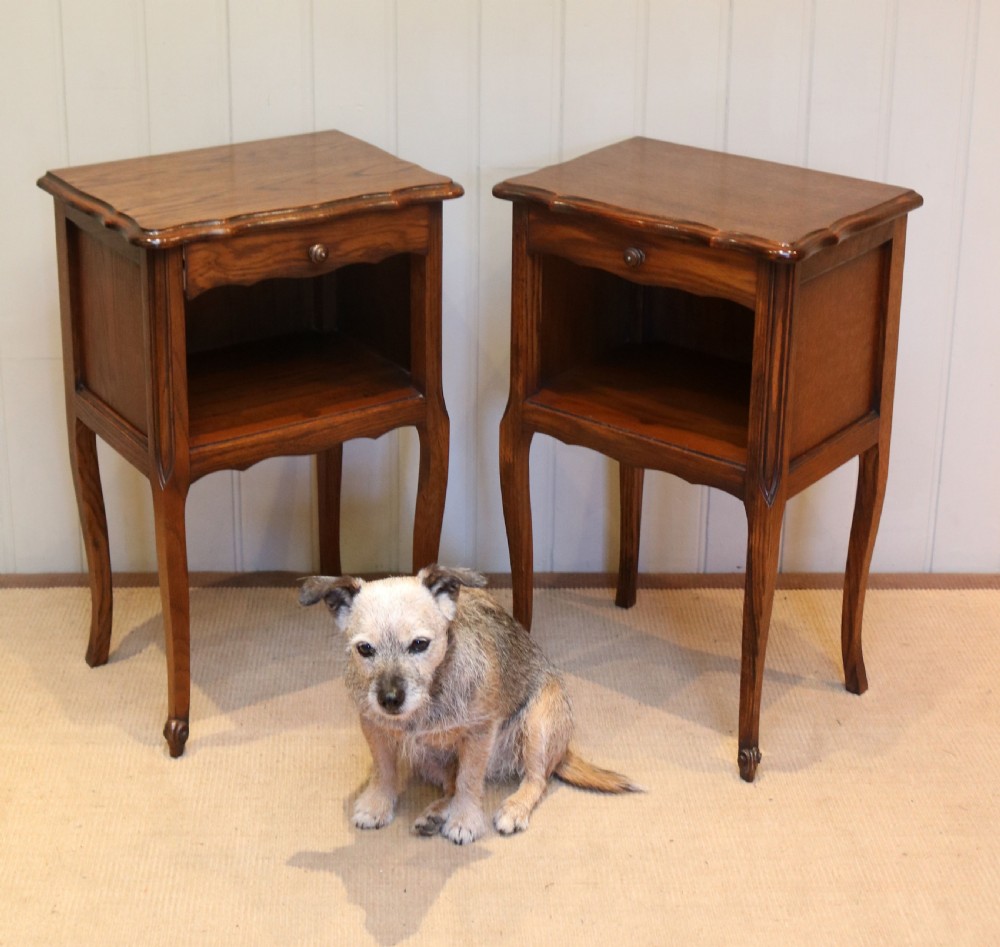 Pair Of French Oak Bedside Cabinets View VI