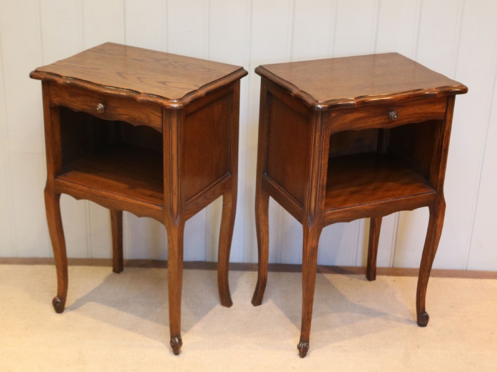 Pair Of French Oak Bedside Cabinets View VIII