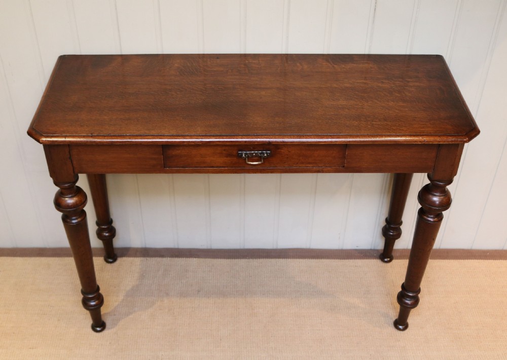 Victorian Oak Hall Table View III