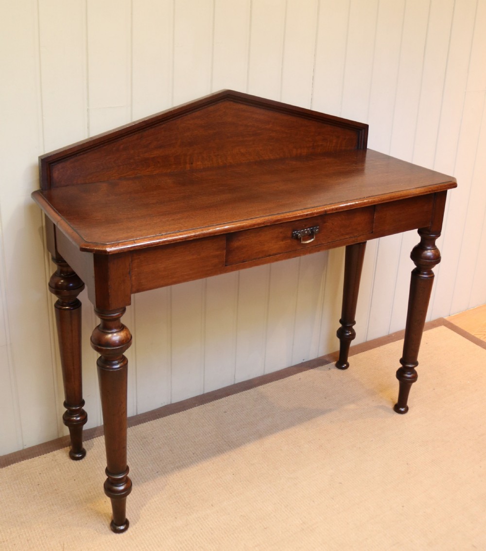 Victorian Oak Hall Table View VII