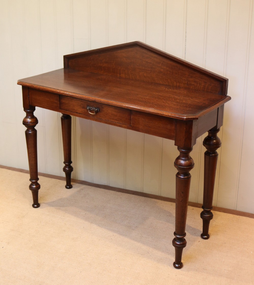 Victorian Oak Hall Table View IX