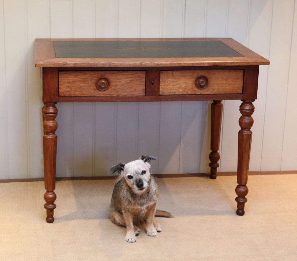 French Oak Writing Desk  View VI