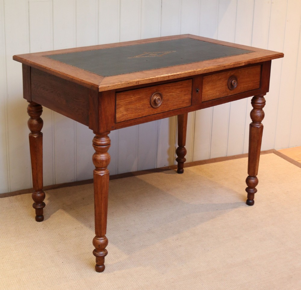 French Oak Writing Desk  View VII