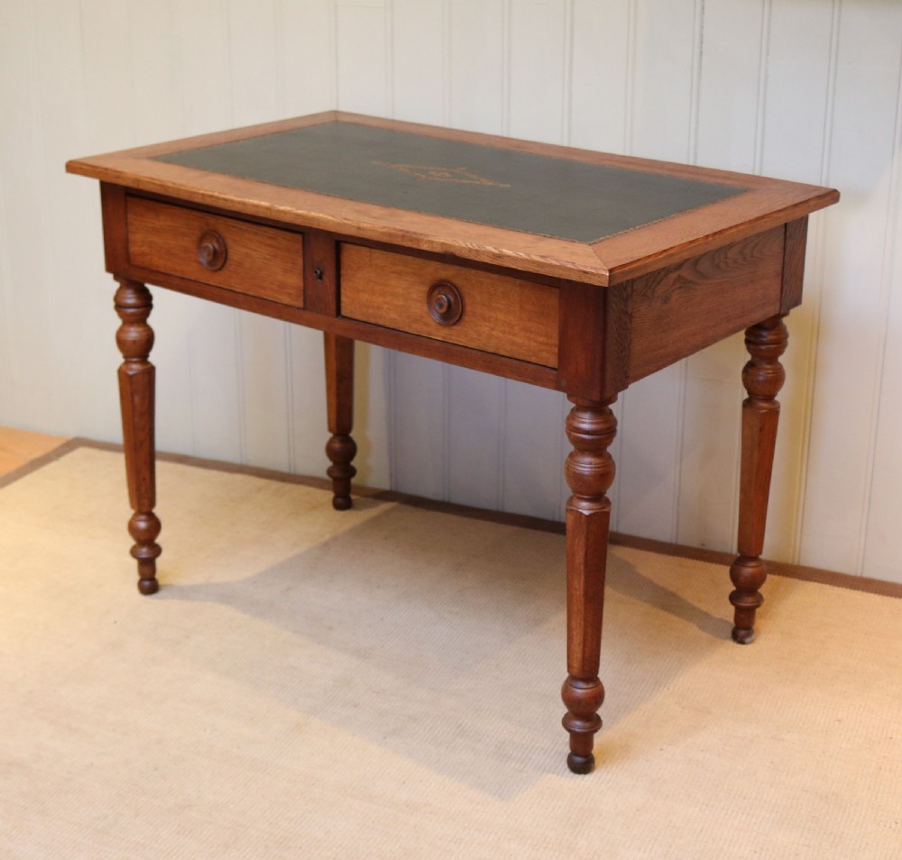 French Oak Writing Desk  View VIII