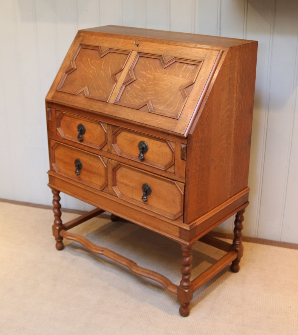 Golden Oak Bureau View VIII