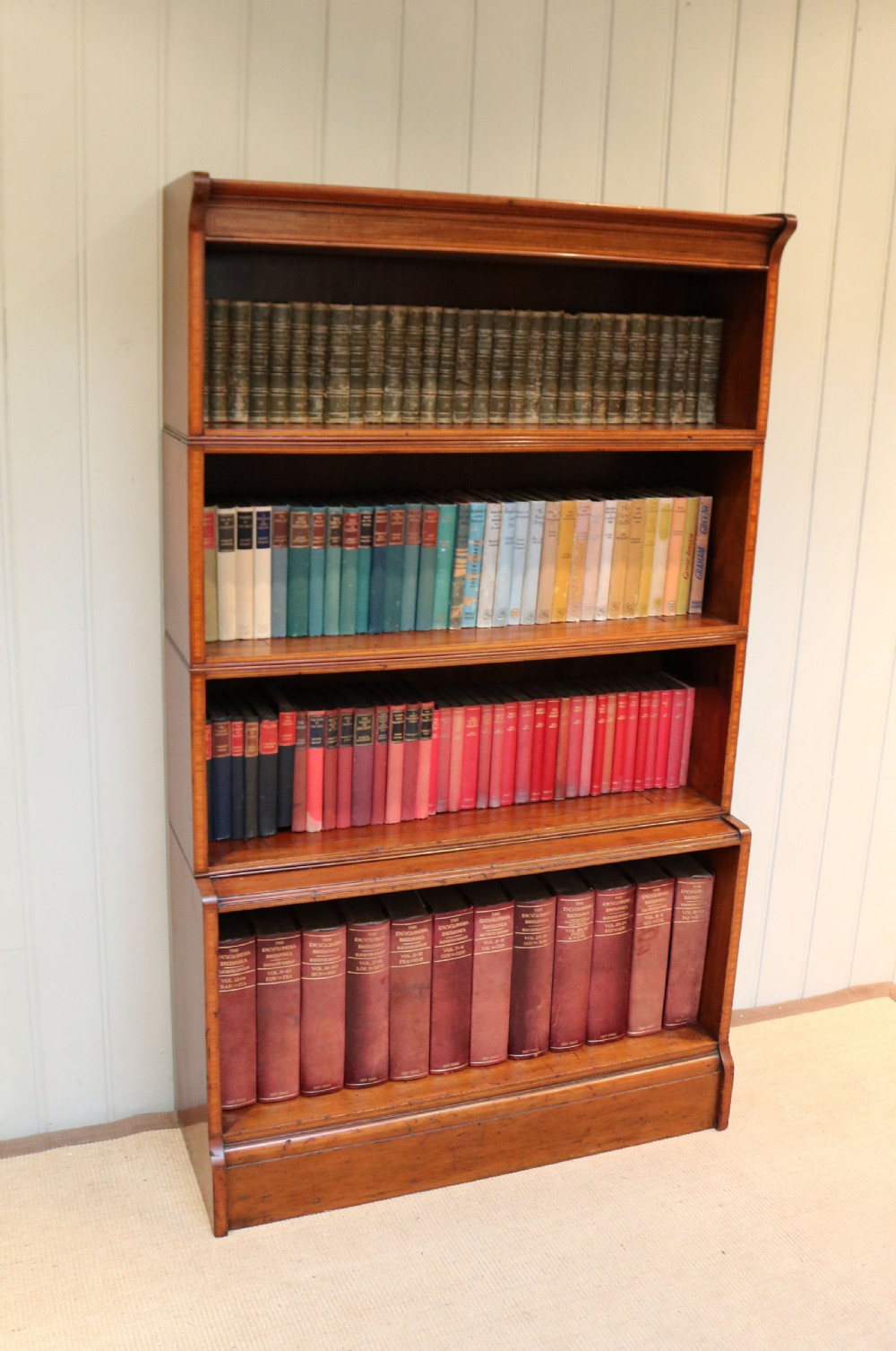 Edwardian Mahogany Open Bookcase