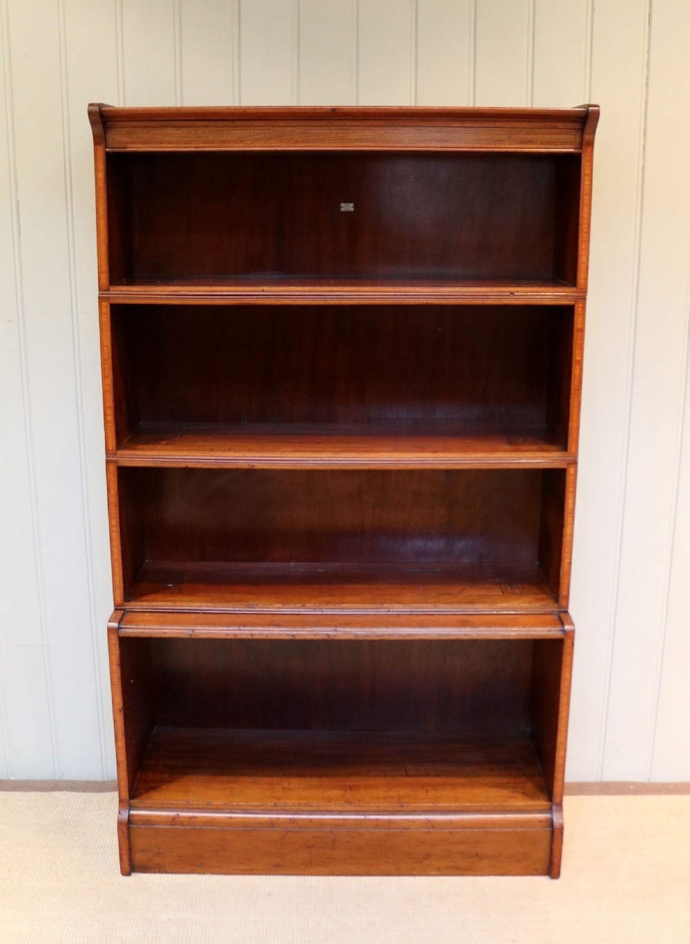 Edwardian Mahogany Open Bookcase View II