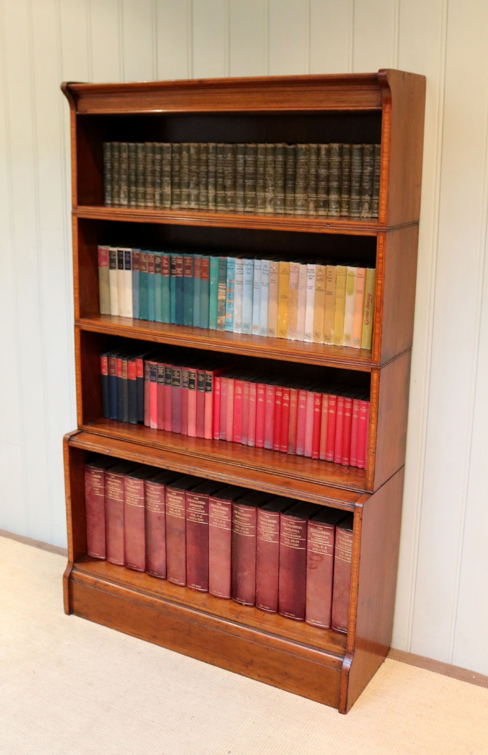 Edwardian Mahogany Open Bookcase View III