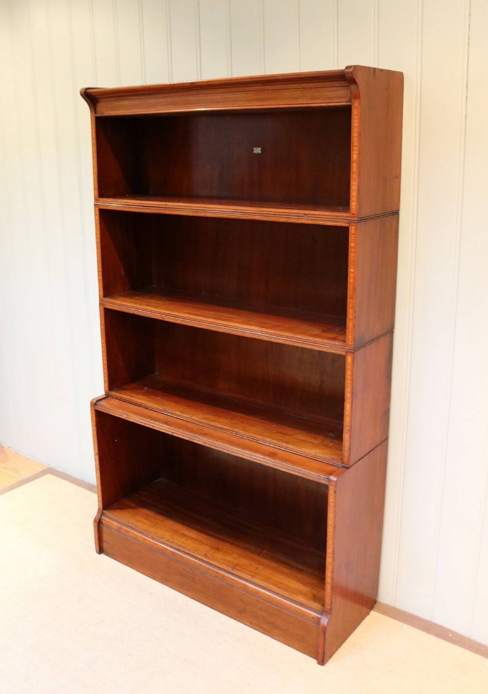 Edwardian Mahogany Open Bookcase View VI