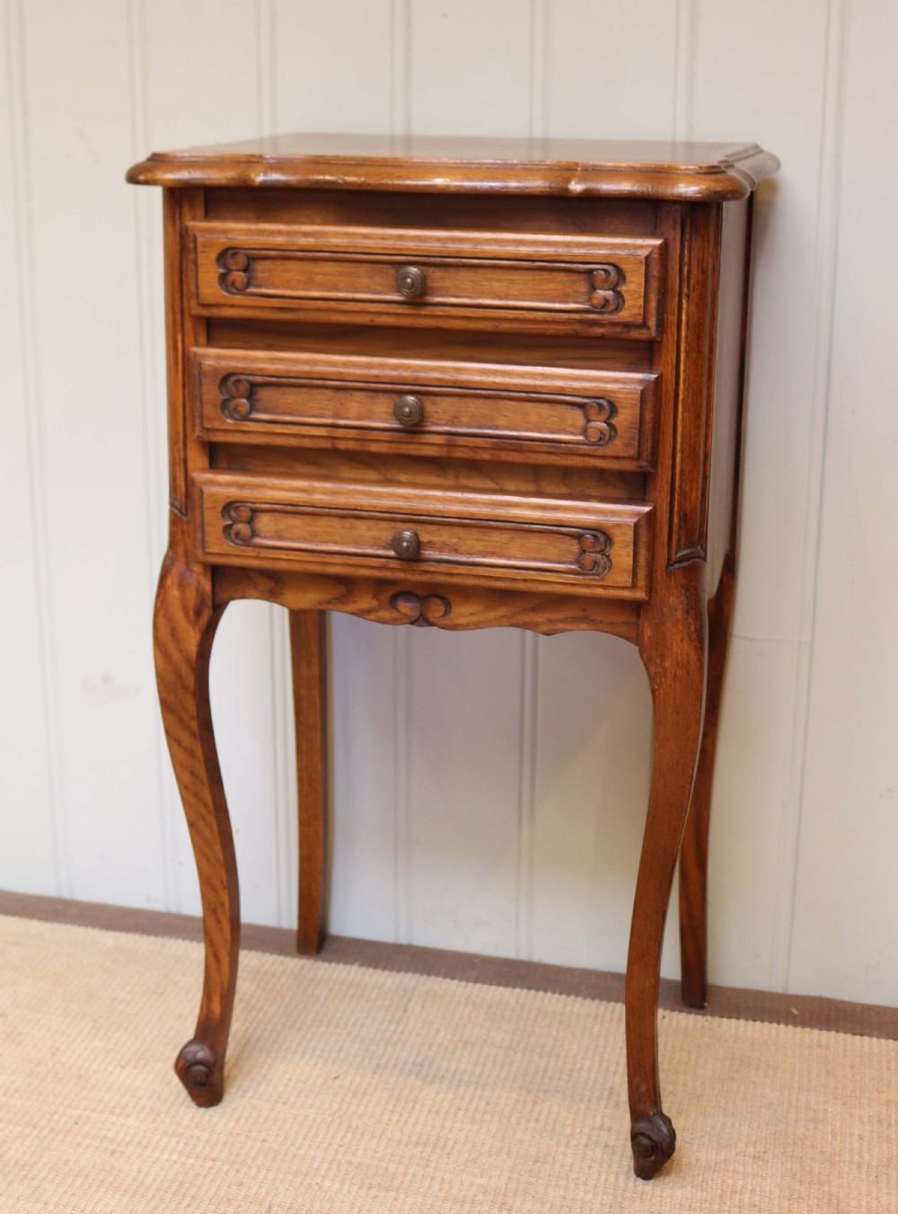 French Oak Bedside Cabinet  View VIII