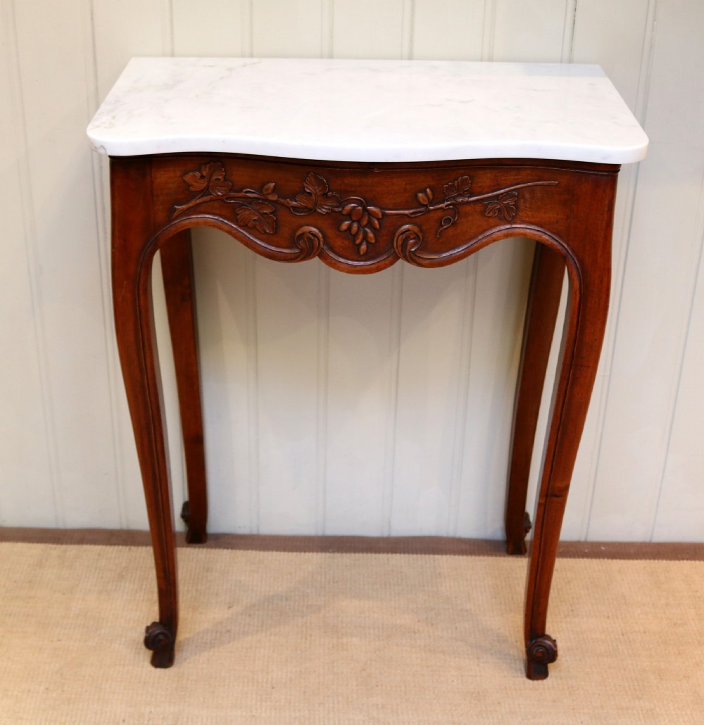 French Mid 19th Century Walnut Console Table