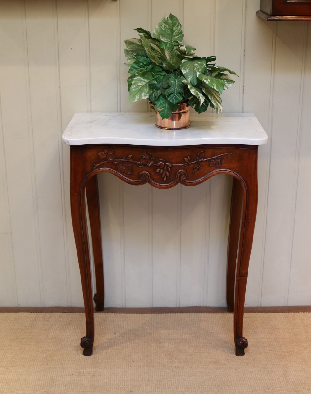 French Mid 19th Century Walnut Console Table View V