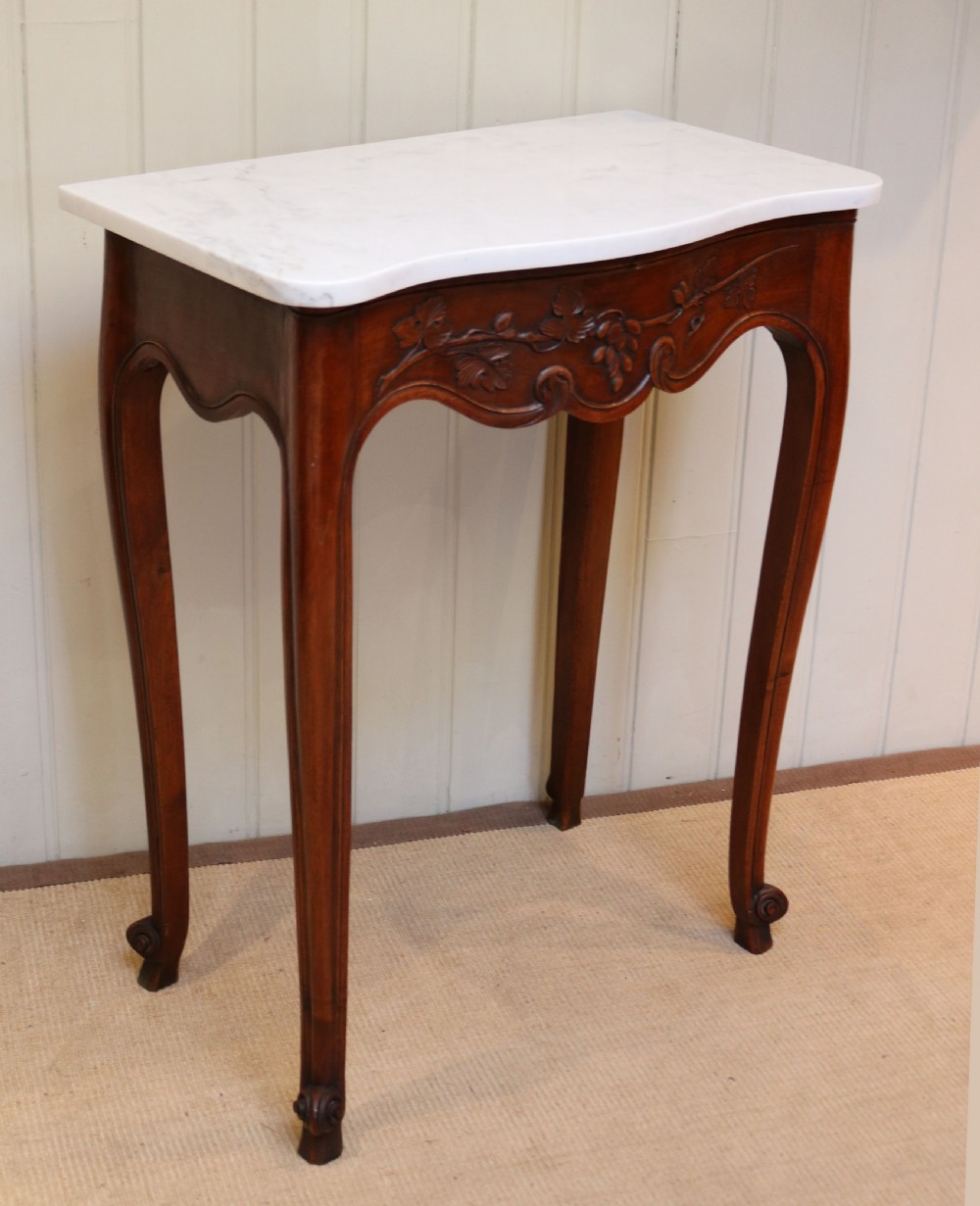 French Mid 19th Century Walnut Console Table View IX