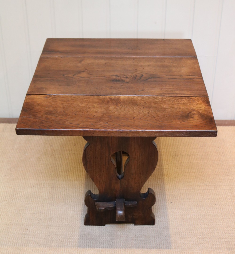 Small Rustic Oak Drop Leaf Table  View VI