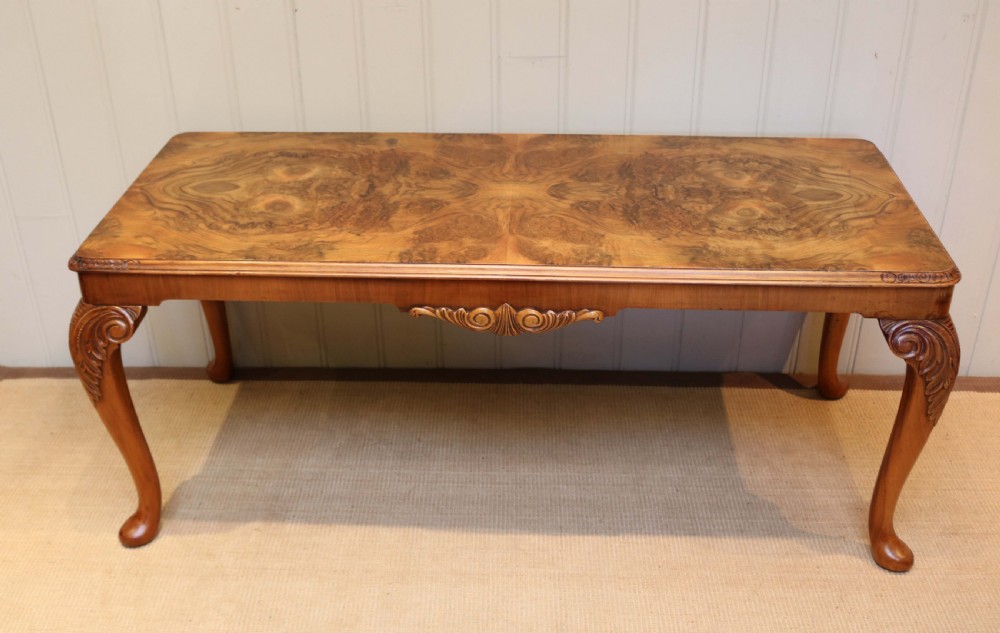 Walnut Long John Coffee Table