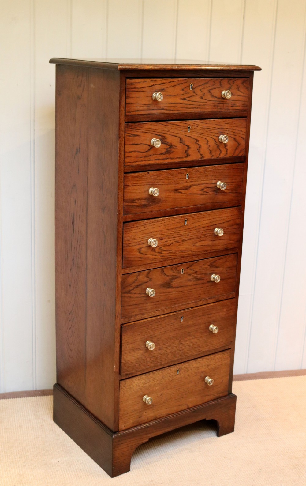 Tall Oak Chest Of Drawers View V