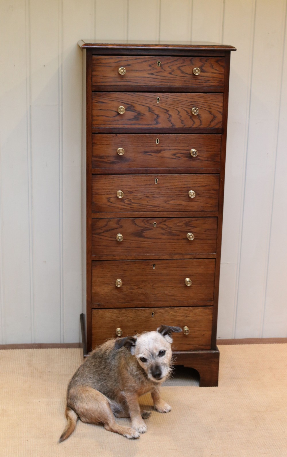 Tall Oak Chest Of Drawers View VII