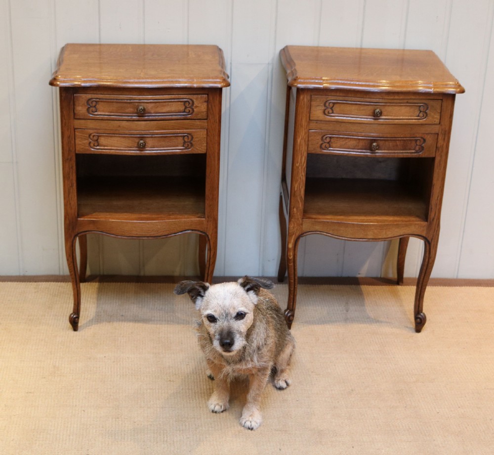 Pair Of French Light Oak Bedside Cabinets View VII