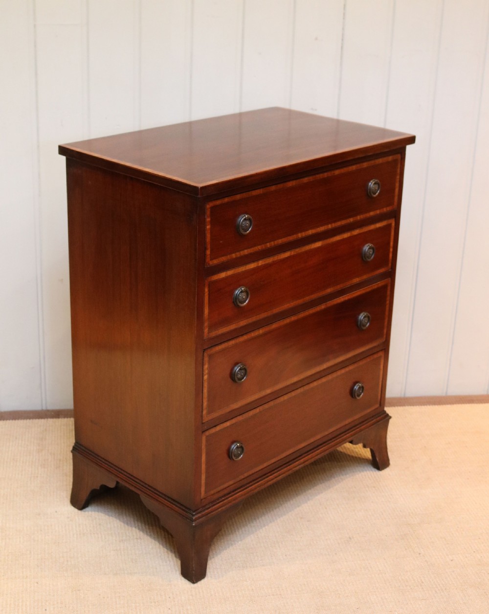 Inlaid Mahogany Chest Of Drawers  View V