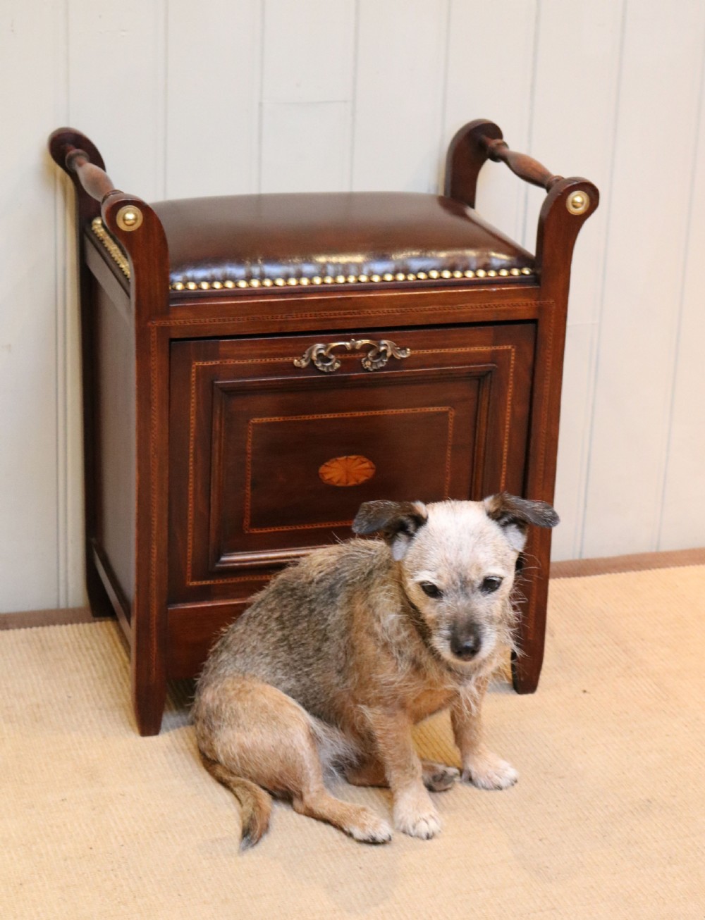 Edwardian Inlaid Box Piano Stool View IV