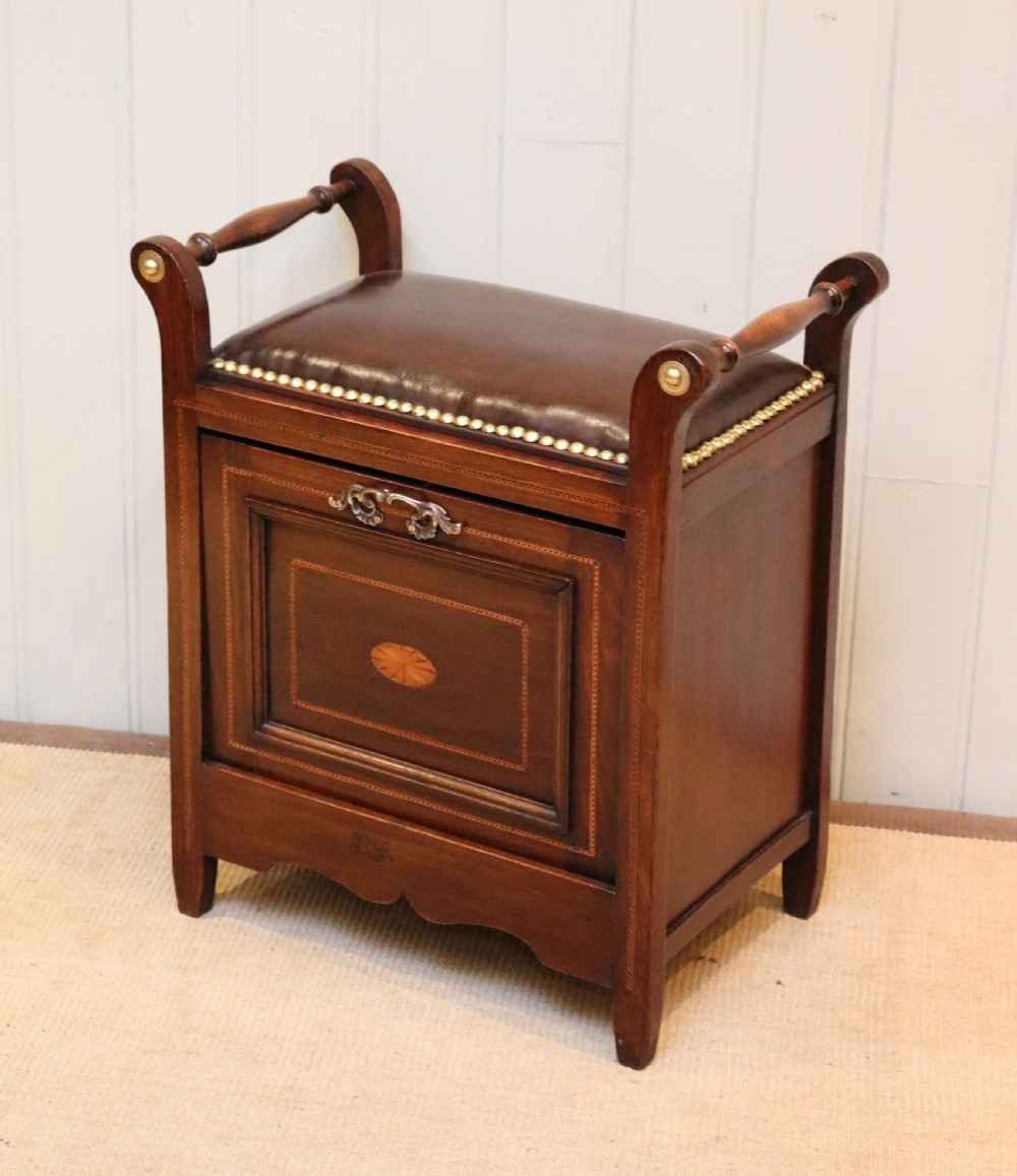 Edwardian Inlaid Box Piano Stool View VII