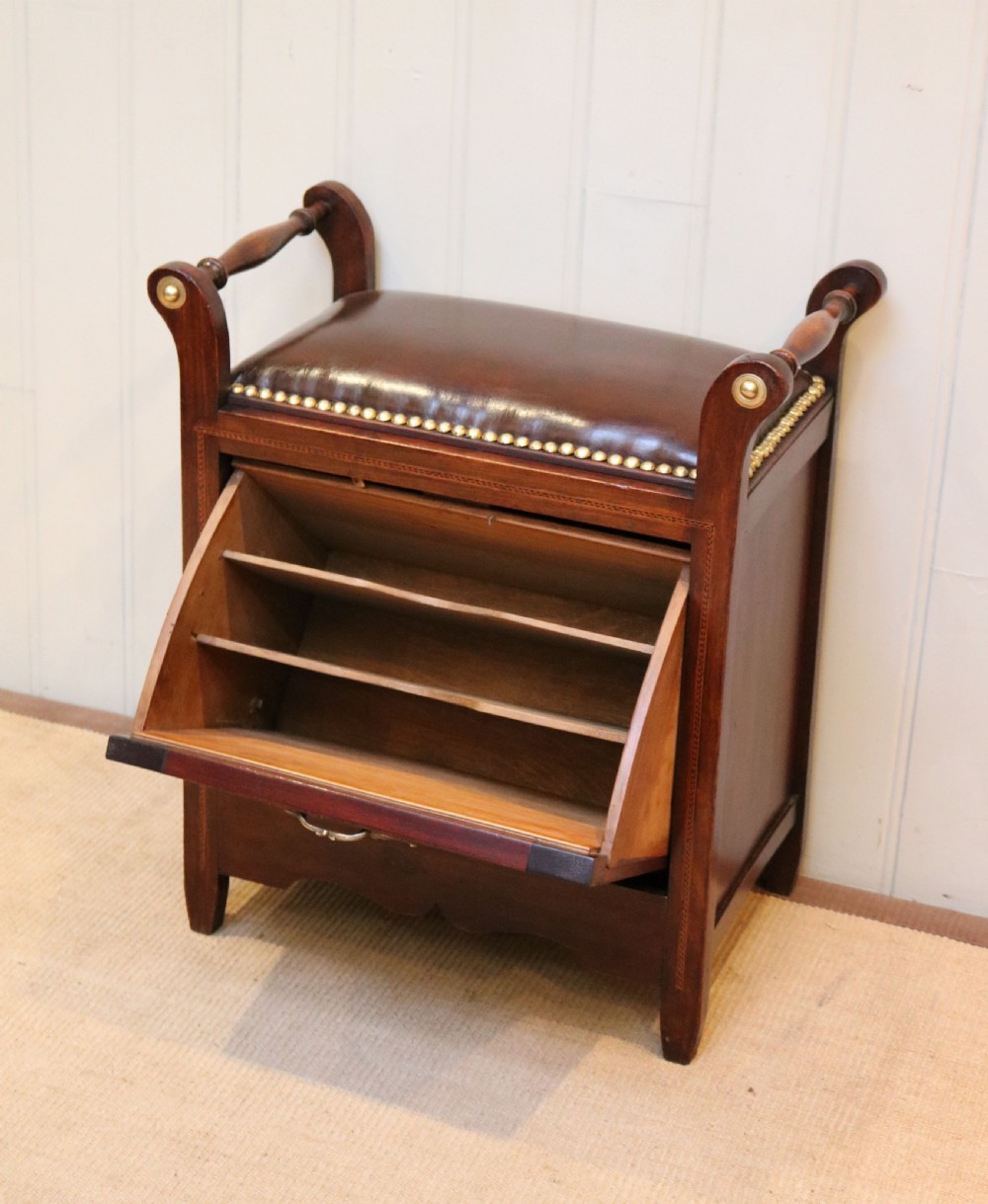 Edwardian Inlaid Box Piano Stool View VIII