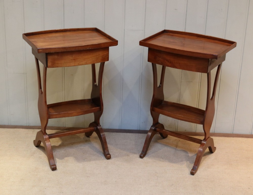 Pair Of Cherrywood Tables View III