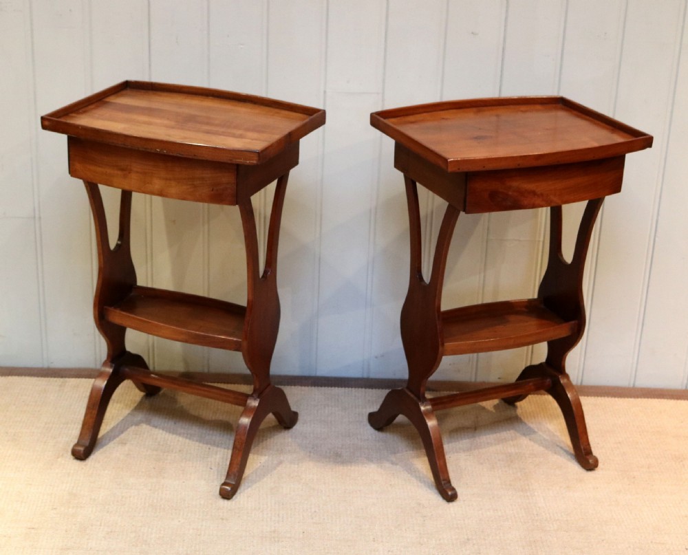 Pair Of Cherrywood Tables View IV