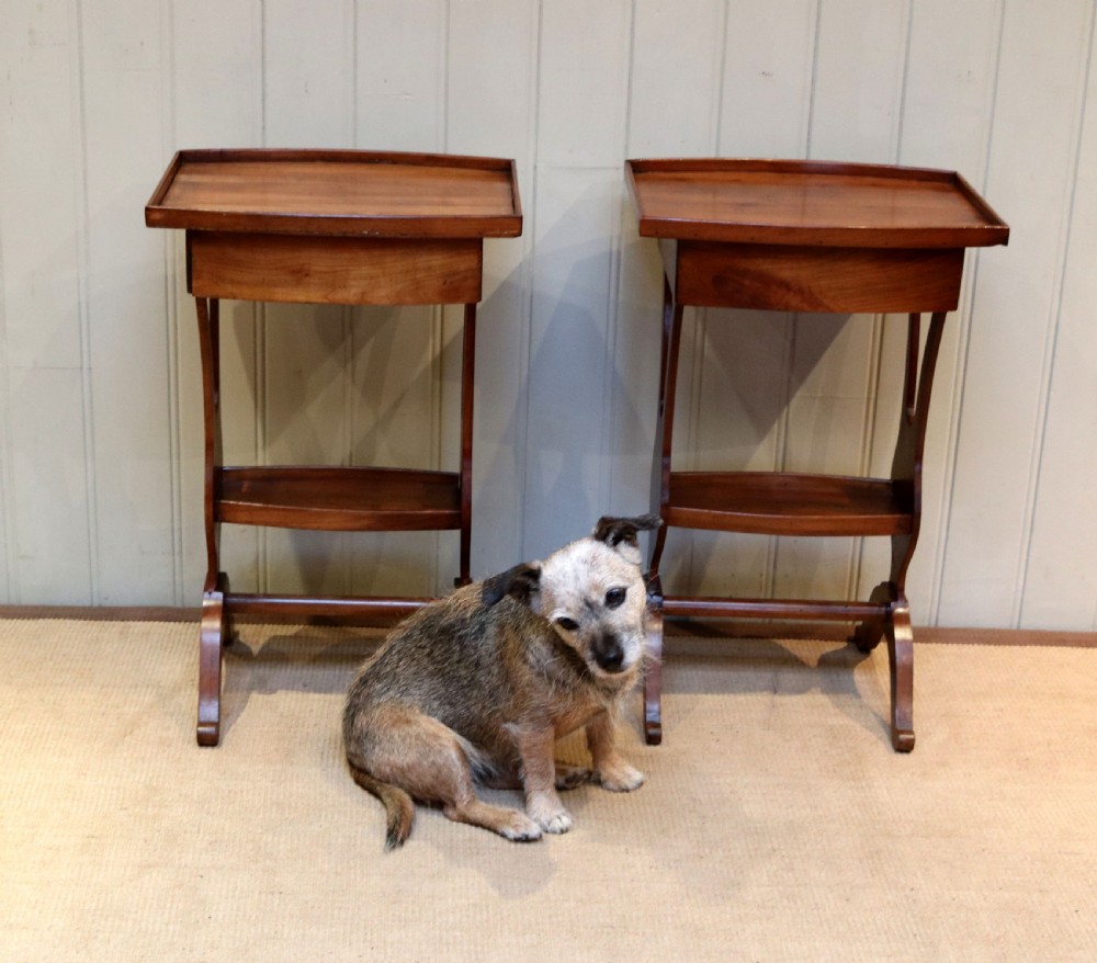 Pair Of Cherrywood Tables View V