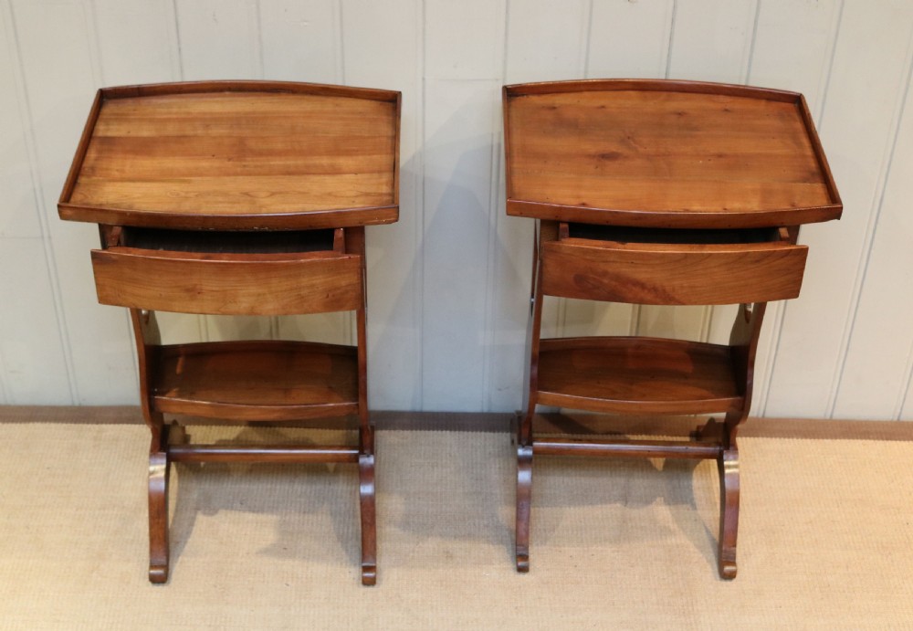 Pair Of Cherrywood Tables View VI