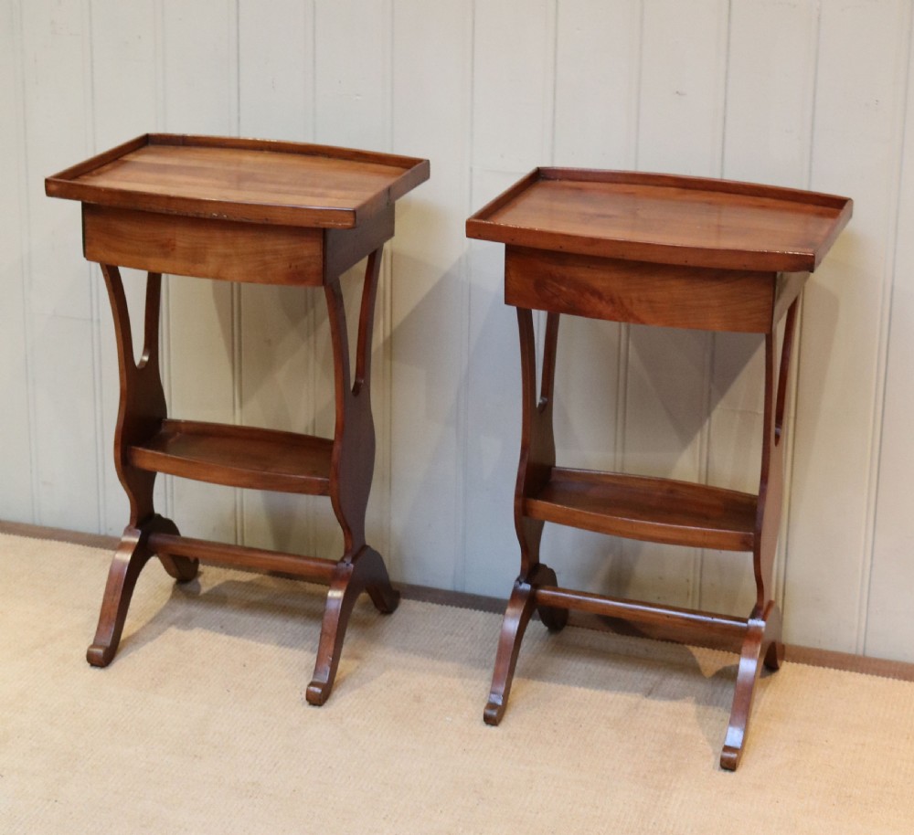 Pair Of Cherrywood Tables View VII