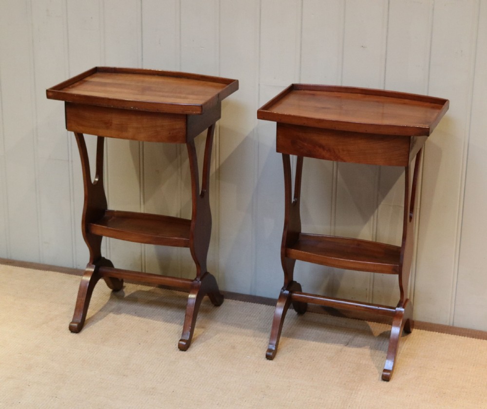 Pair Of Cherrywood Tables View VIII
