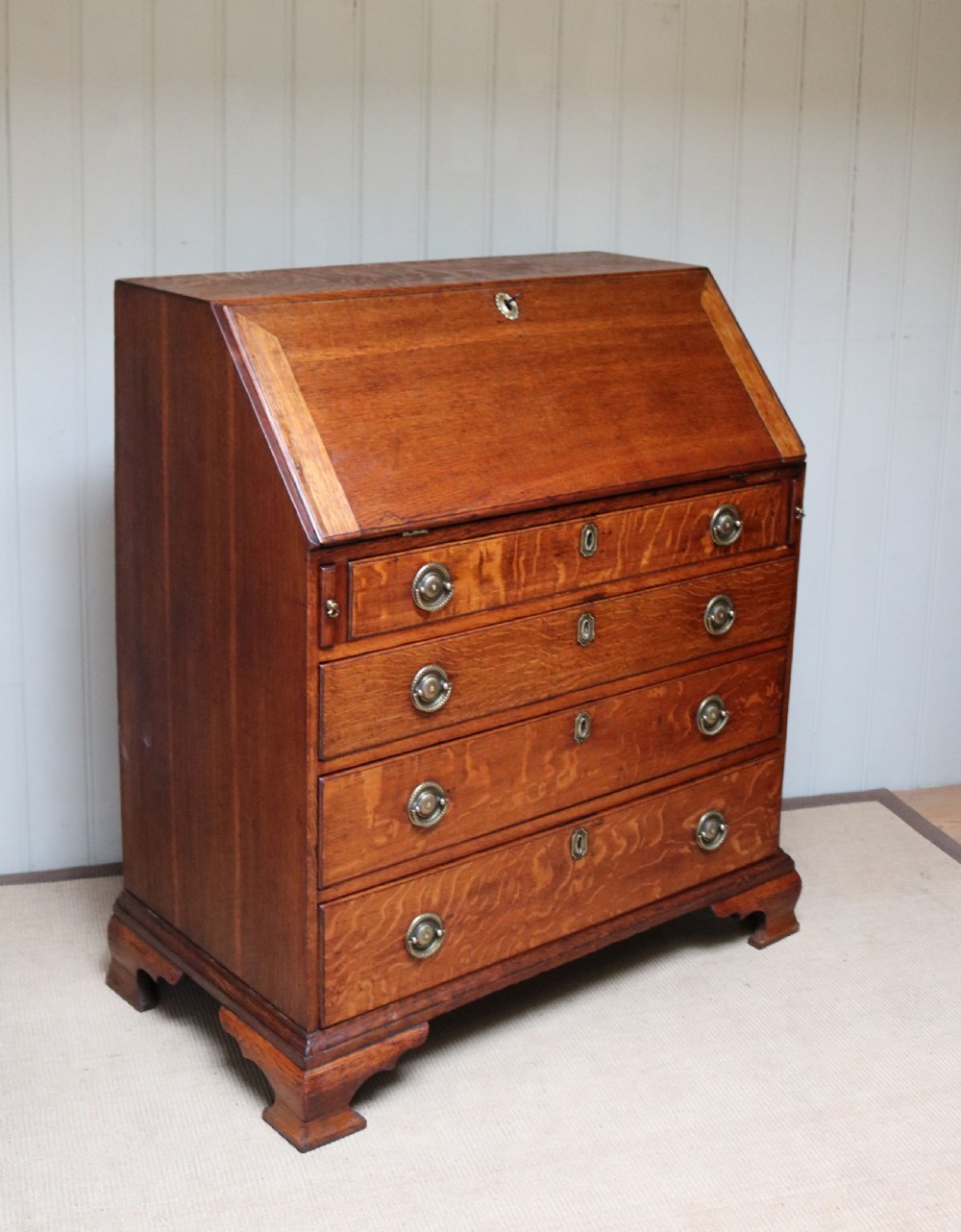 George III Oak Bureau  View IV