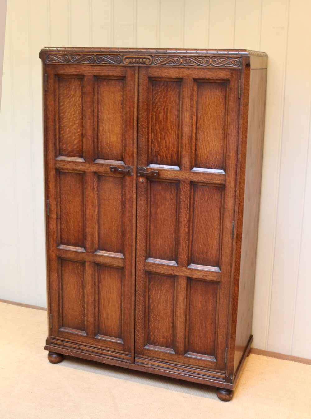 Waring And Gillows Oak Wardrobe View II