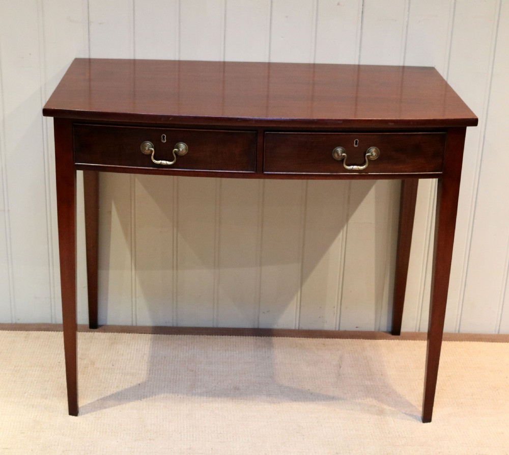 Edwardian Mahogany Bow Front Side table View IV