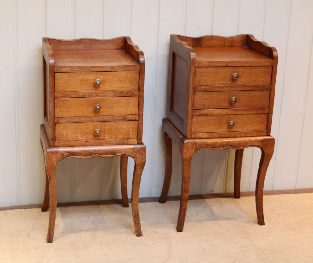 Pair Of Light Oak Bedside Cabinets View II