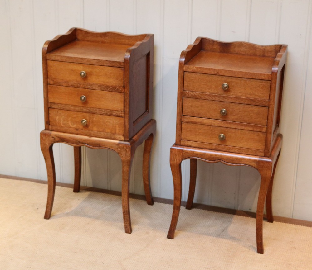 Pair Of Light Oak Bedside Cabinets View III