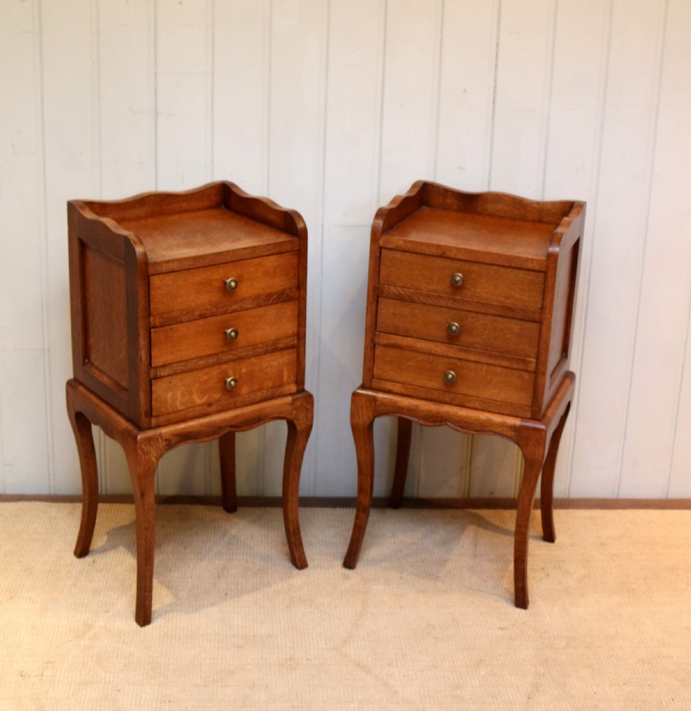 Pair Of Light Oak Bedside Cabinets View VI